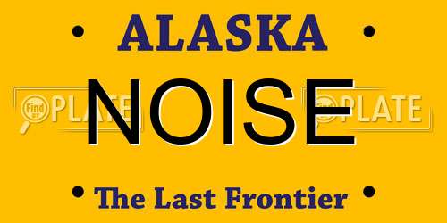 NOISE Alaska License Plate