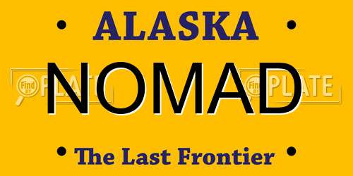 NOMAD Alaska License Plate