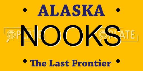 NOOKS Alaska License Plate
