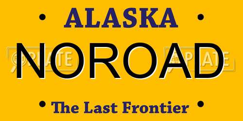 NOROAD Alaska License Plate