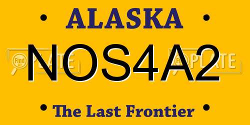 NOS4A2 Alaska License Plate