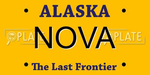 NOVA Alaska License Plate
