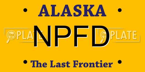 NPFD Alaska License Plate