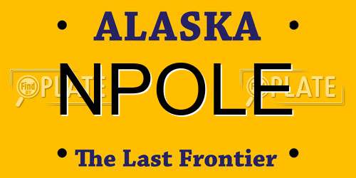 NPOLE Alaska License Plate