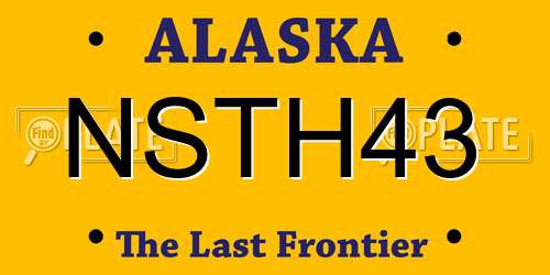 NSTH43 Alaska License Plate