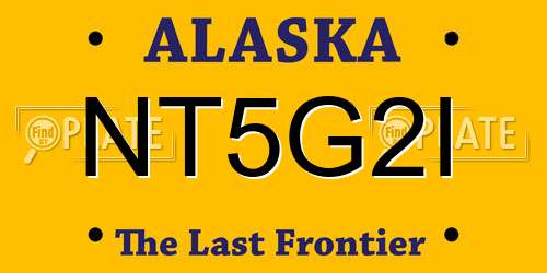 NT5G2I Alaska License Plate