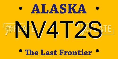 NV4T2S Alaska License Plate