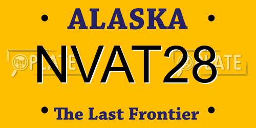 NVAT28 Alaska License Plate