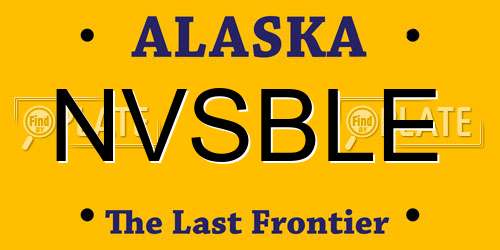NVSBLE Alaska License Plate