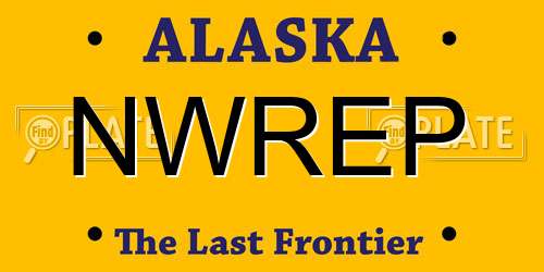 NWREP Alaska License Plate