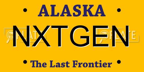 NXTGEN Alaska License Plate