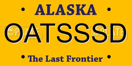OATSSSD Alaska License Plate