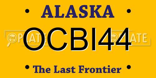 OCBI44 Alaska License Plate