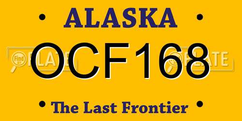 OCF168 Alaska License Plate