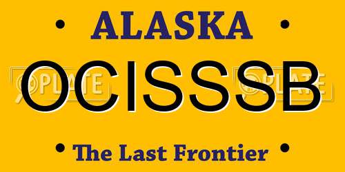 OCISSSB Alaska License Plate