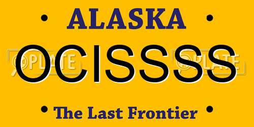 OCISSSS Alaska License Plate