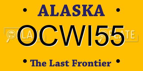 OCWI55 Alaska License Plate