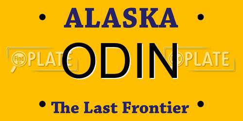 ODIN Alaska License Plate