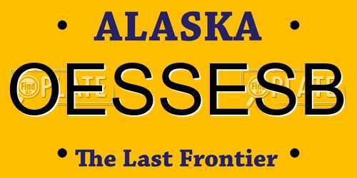 OESSESB Alaska License Plate