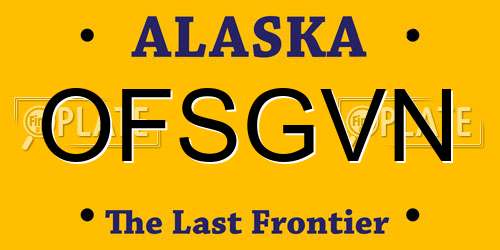 OFSGVN Alaska License Plate