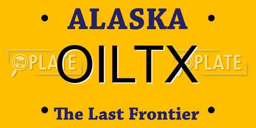 OILTX Alaska License Plate