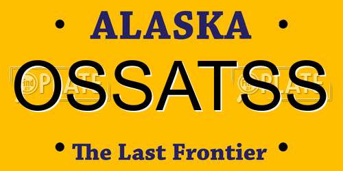 OSSATSS Alaska License Plate