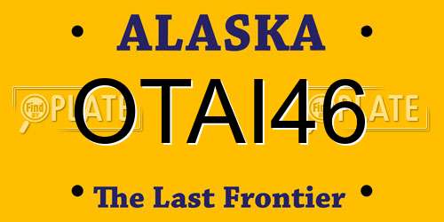 OTAI46 Alaska License Plate