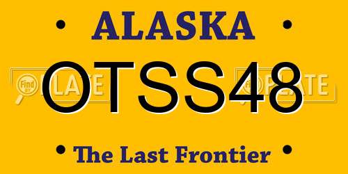 OTSS48 Alaska License Plate