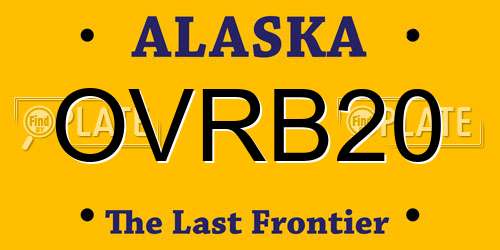 OVRB20 Alaska License Plate