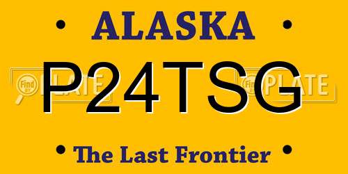 P24TSG Alaska License Plate