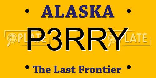 P3RRY Alaska License Plate