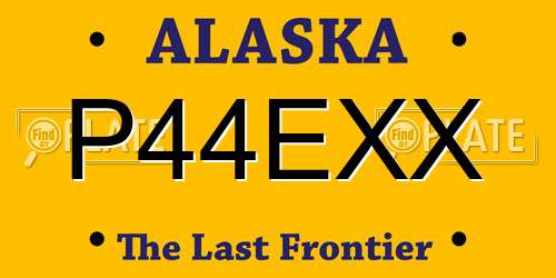 P44EXX Alaska License Plate