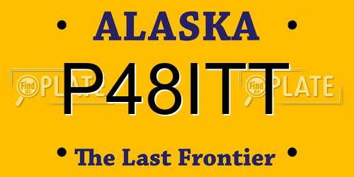 P48ITT Alaska License Plate