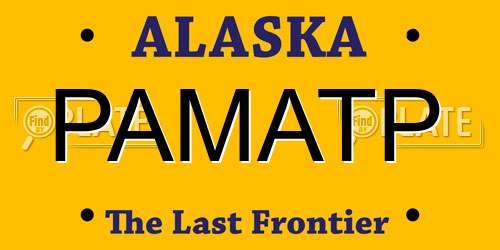 PAMATP Alaska License Plate
