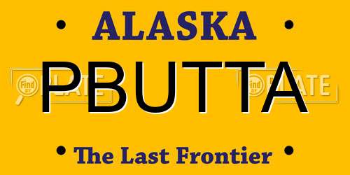 PBUTTA Alaska License Plate