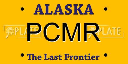 PCMR Alaska License Plate