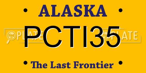 PCTI35 Alaska License Plate