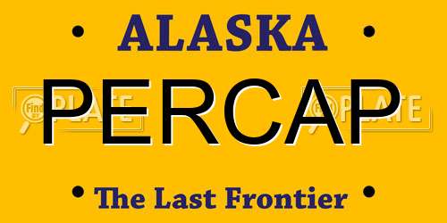PERCAP Alaska License Plate