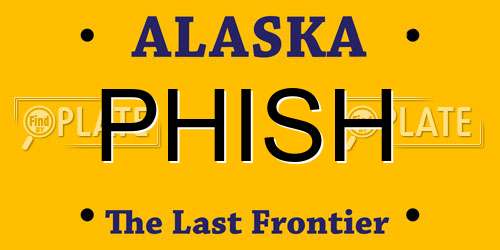 PHISH Alaska License Plate