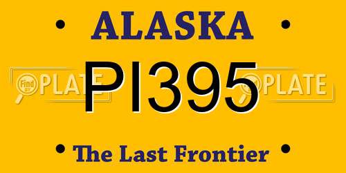 PI395 Alaska License Plate