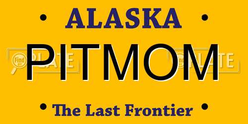 PITMOM Alaska License Plate