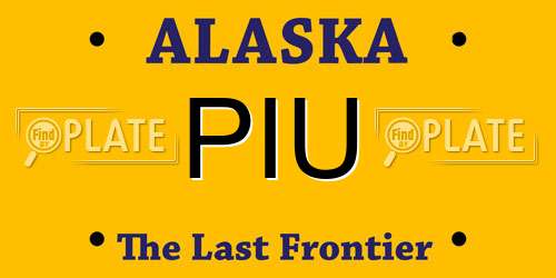 PIU Alaska License Plate