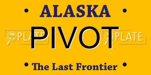 PIVOT Alaska License Plate