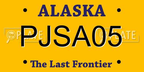 PJSA05 Alaska License Plate