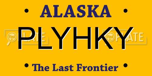 PLYHKY Alaska License Plate