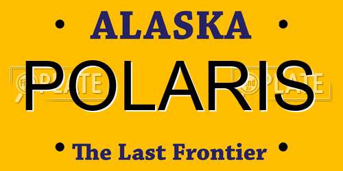 POLARIS Alaska License Plate