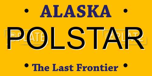 POLSTAR Alaska License Plate