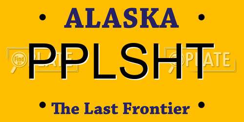 PPLSHT Alaska License Plate