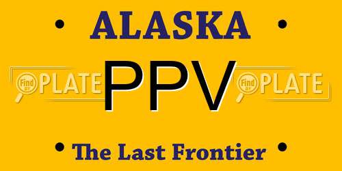 PPV Alaska License Plate