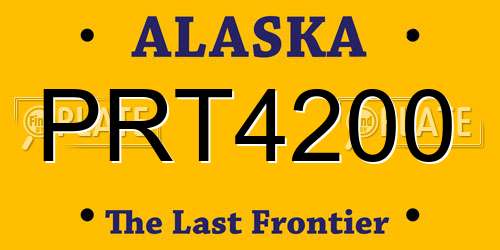 PRT4200 Alaska License Plate